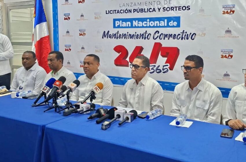  Infraestructura Escolar y CODIA anuncian proceso de licitación y sorteos para intervenir 496 escuelas con mantenimientos correctivos a través del Plan 24/7-365