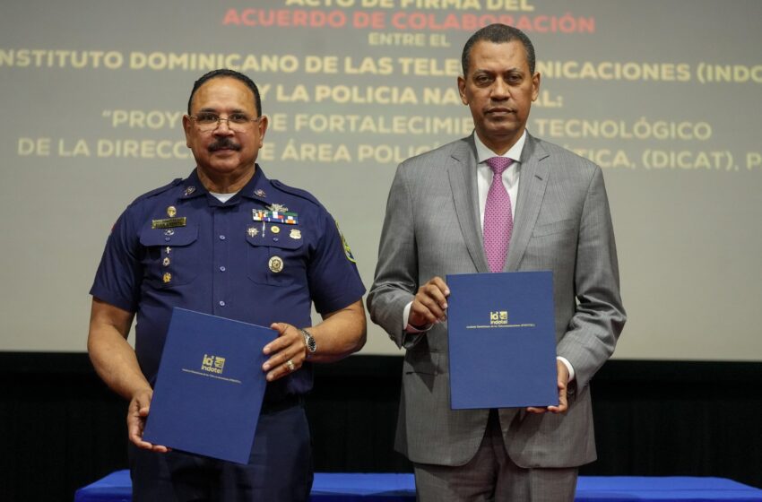  Indotel y Dicat firman acuerdo para fortalecer la investigación de delitos tecnológicos