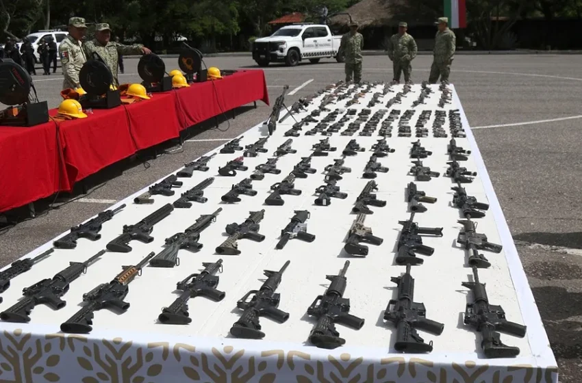  Una de cada cinco armas confiscadas en México fue incautada en Sinaloa, según el Gobierno