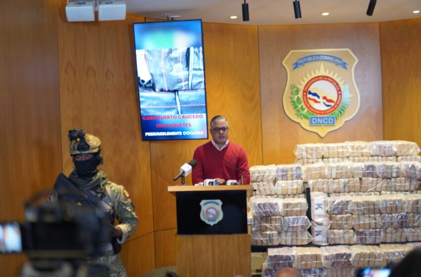  DNCD intercepta en Puerto Caucedo contenedor con 700 Paquetes de presunta cocaína