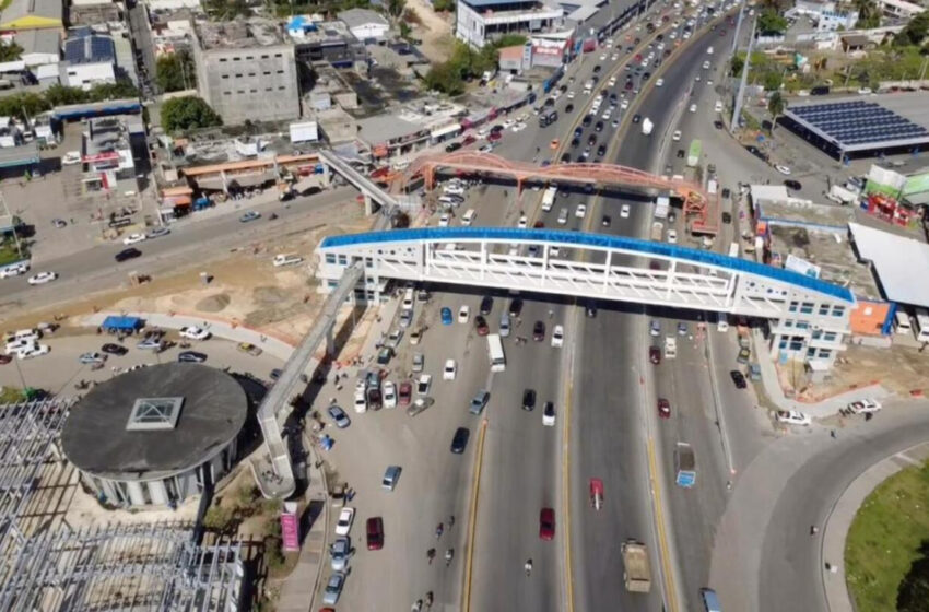  MOPC anuncia desvío por retiro del viejo puente peatonal en el Kilómetro 9