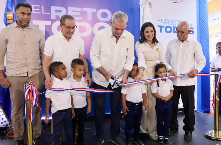  Presidente Abinader inaugura centro educativo inicial reconvertido para 175 niños y honra legado de Nelsy Cruz, en Montecristi