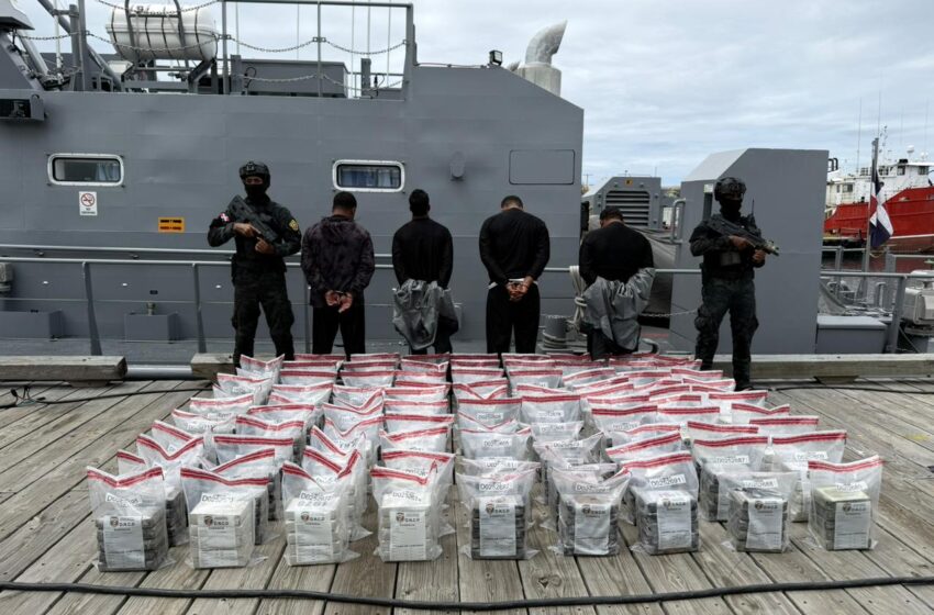  Alijo de 450 paquetes confiscado en Peravia dio positivo a cocaína