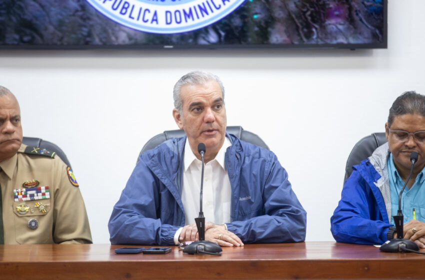  Presidente Abinader dispone medidas en auxilio de familias afectadas por fuertes lluvias en diferentes puntos del país