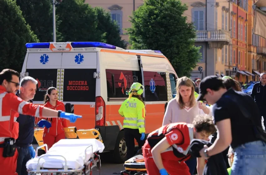  La Fiscalía investiga para identificar los motivos del atropello múltiple en Módena (Italia)