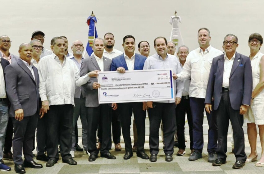  Ministerio de Deportes completa entrega de RD$893 millones al Comité Olímpico para preparación de atletas rumbo a Santo Domingo 2026