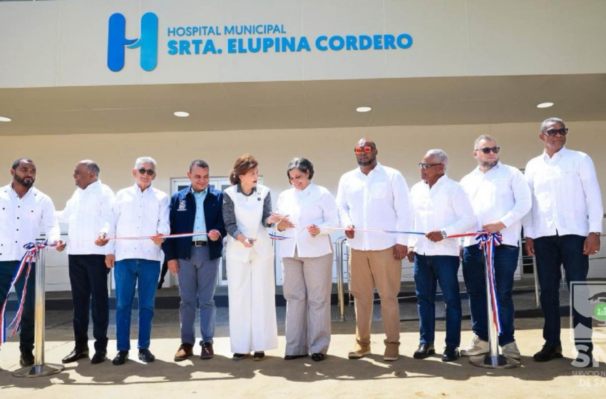  Vicepresidenta Raquel Peña entrega remozado hospital y obras que fortalecen a Sabana de la Mar
