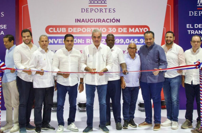  Presidente Abinader entrega el techado del Club Deportivo 30 de Mayo