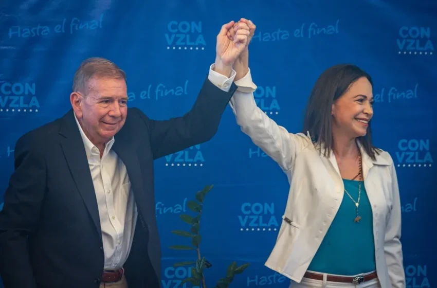  María Corina Machado y Edmundo González esperan que el diálogo entre el chavismo y un grupo opositor logre elecciones