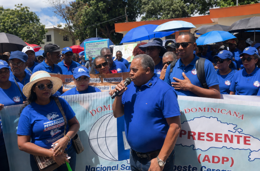  ADP moviliza al magisterio en San Juan por mejores condiciones para el inicio del año escolar
